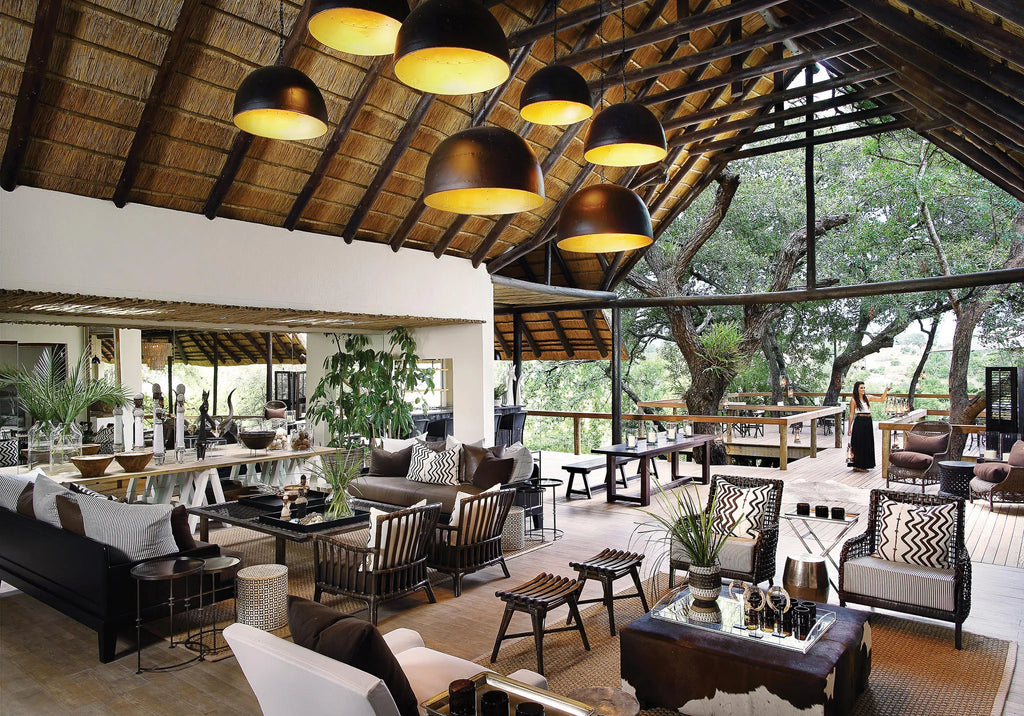 Tree Camp Deck Area at Londolozi Tree Camp, Londolozi Game Reserve, South Africa.