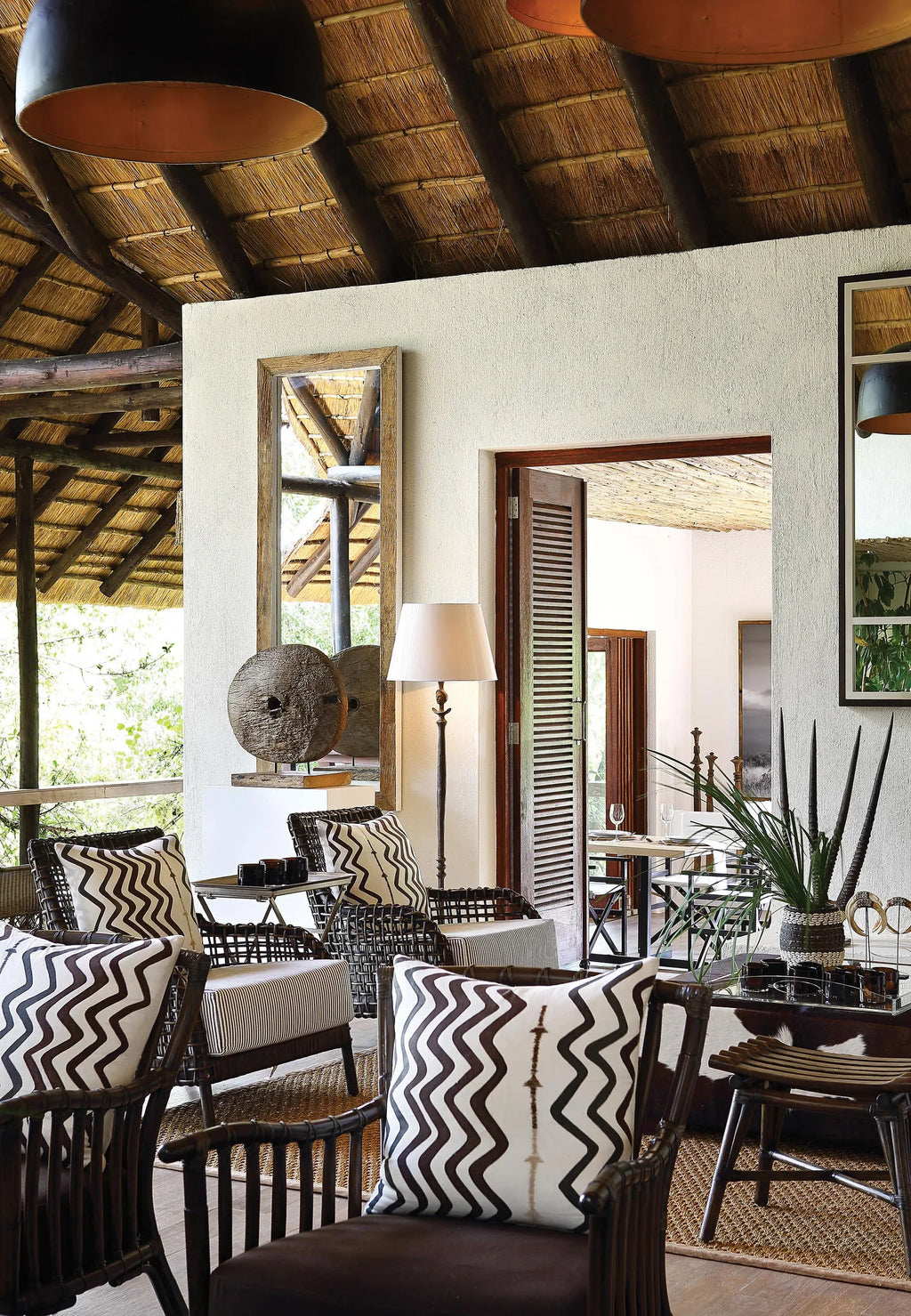 Tree Camp Main Area at Londolozi Tree Camp, Londolozi Game Reserve, South Africa.
