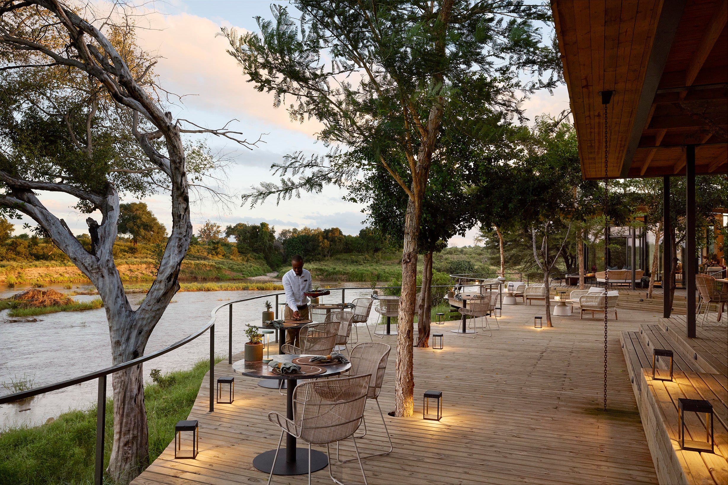 Lion Sands Ivory Lodge - Dining Deck