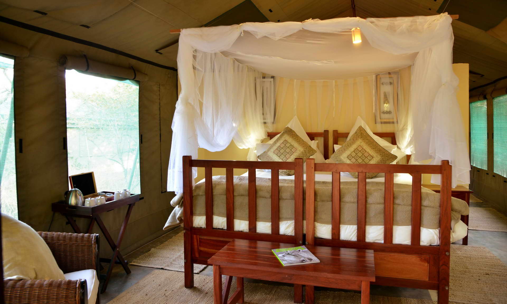 Family Forest Tent interior