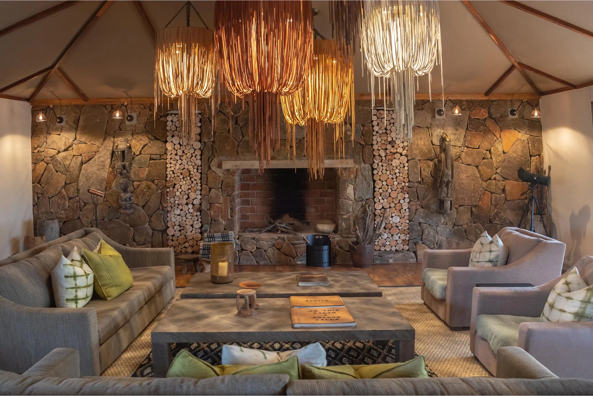 Sayari - Main lounge area at Sayari, Northern Serengeti, Tanzania.