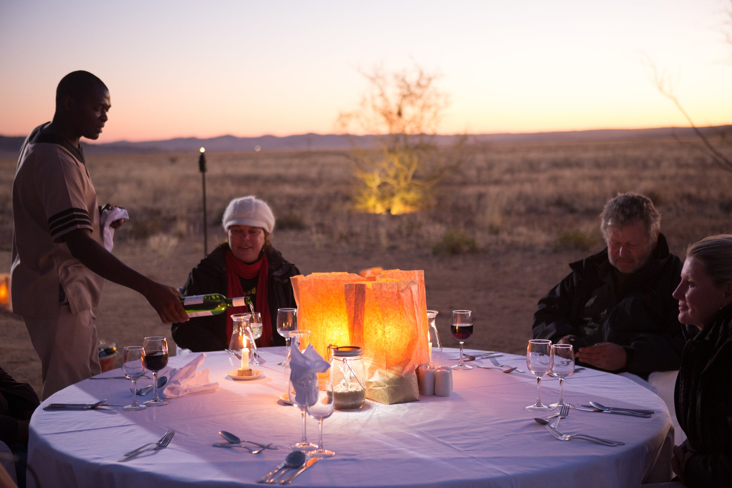 Sossusvlei Lodge — Bush Dinner