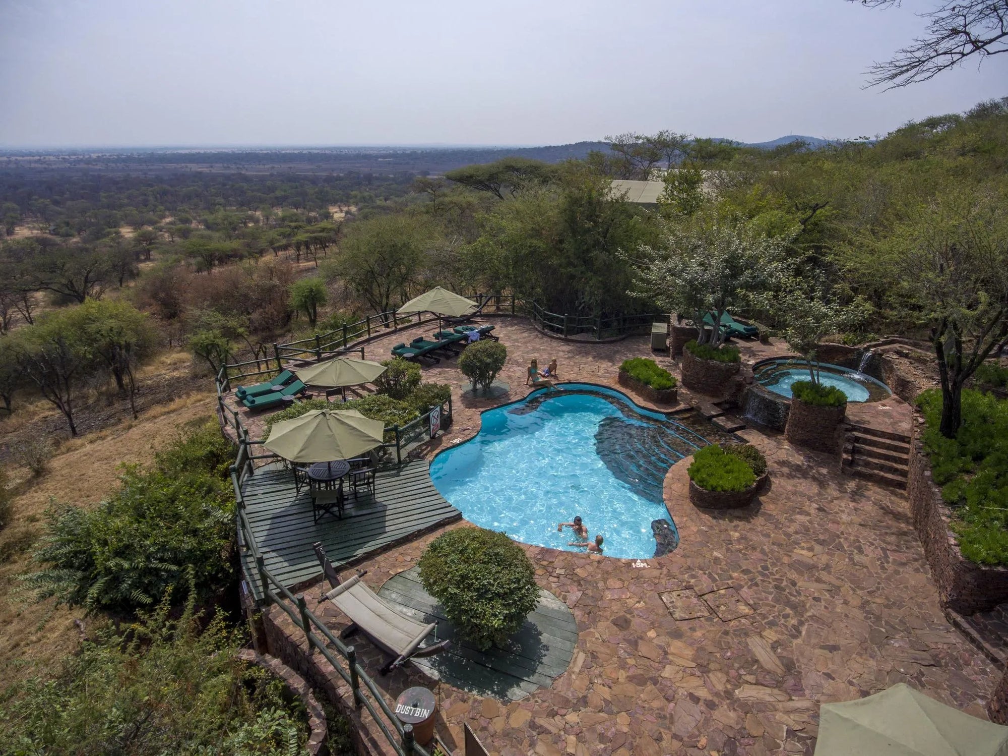 Swimming pool at Kirawira Serena Camp, Serengeti Western Corridor, Tanzania.