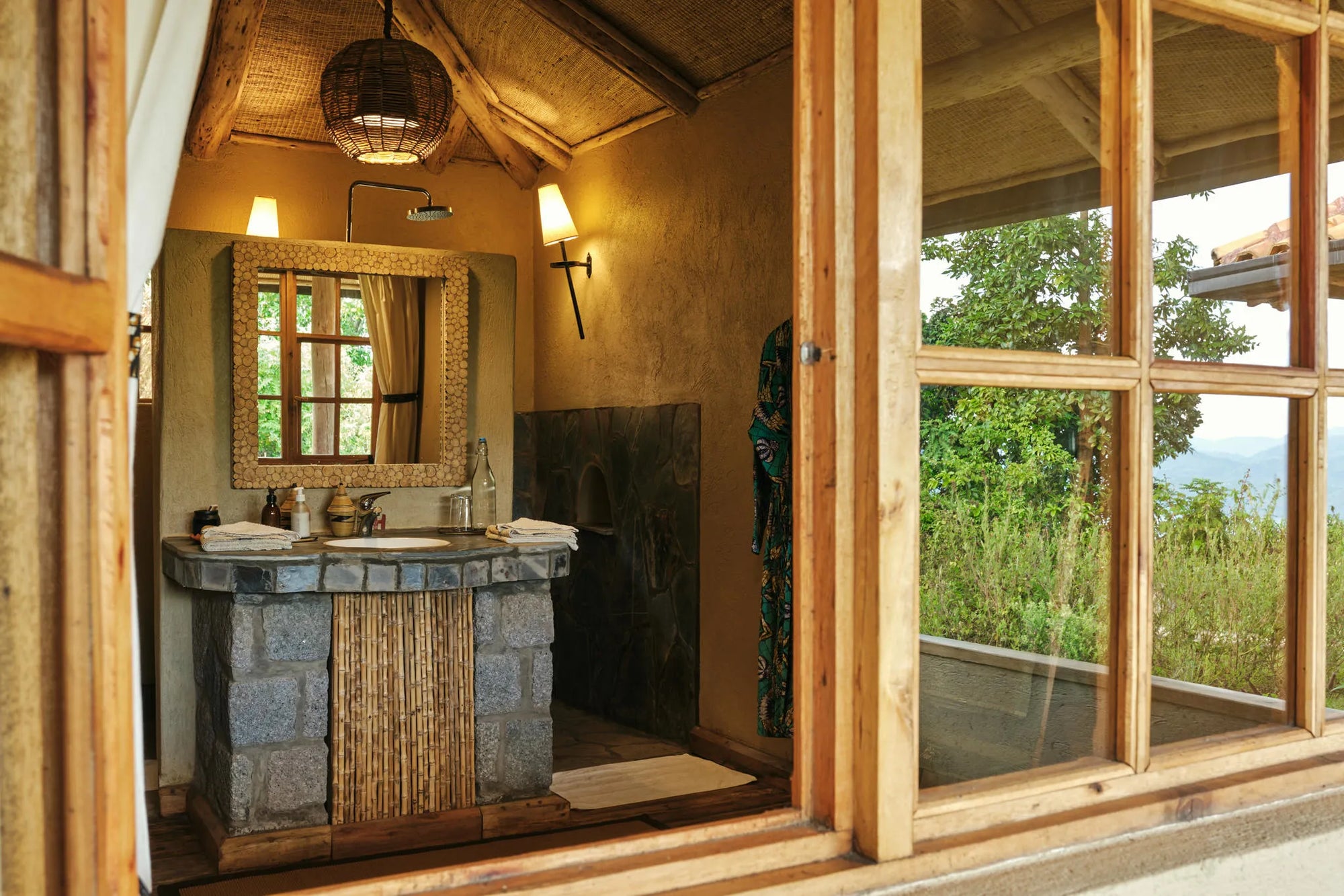 Virunga Lodge at Virunga Lodge, Twin Lakes Burera & Ruhondo, Rwanda.