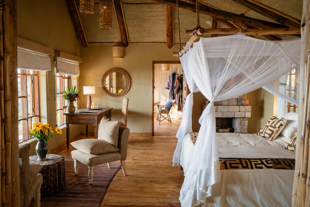 Virunga Lodge at Virunga Lodge, Twin Lakes Burera & Ruhondo, Rwanda.