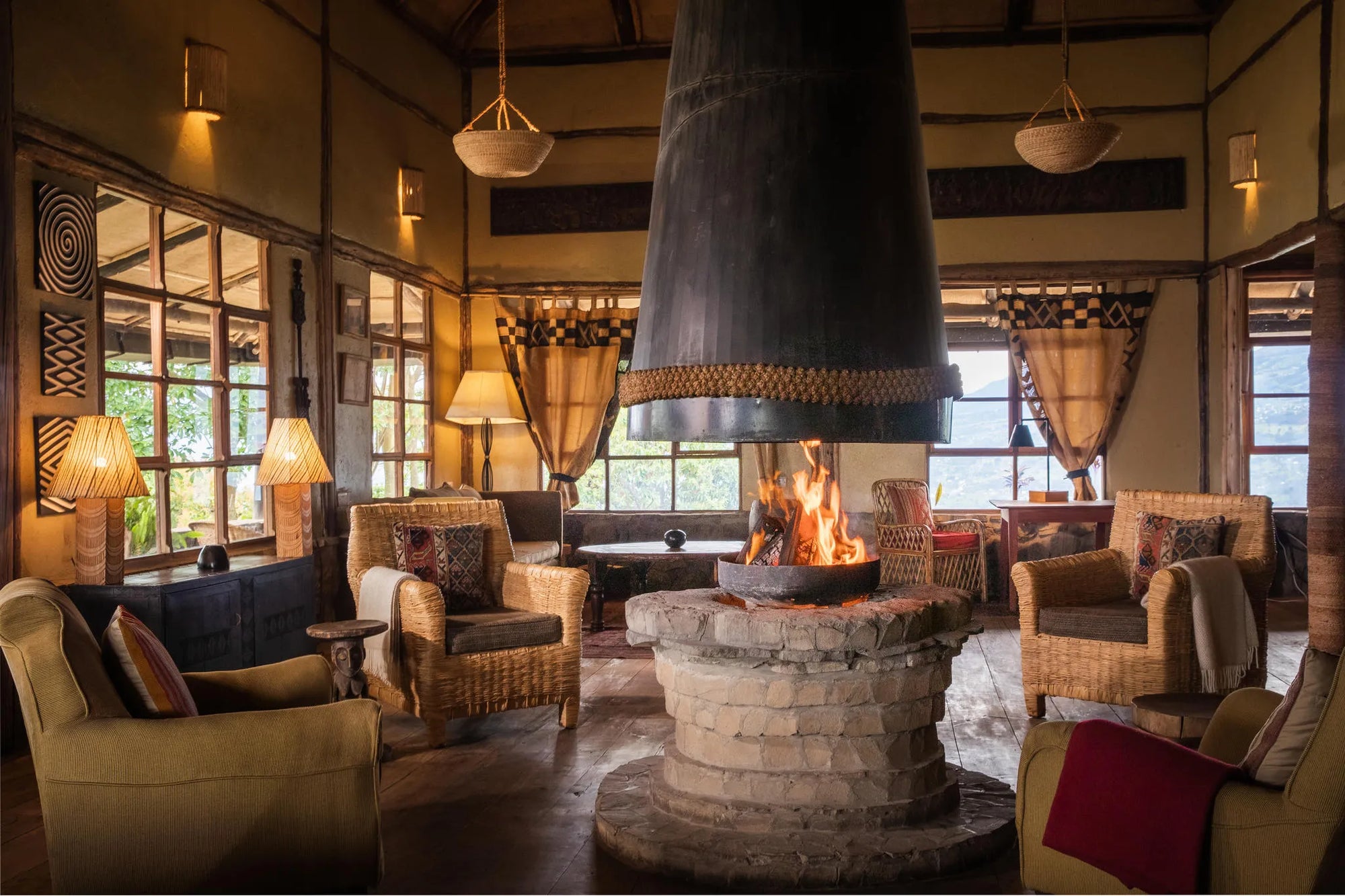 Virunga Lodge at Virunga Lodge, Twin Lakes Burera & Ruhondo, Rwanda.