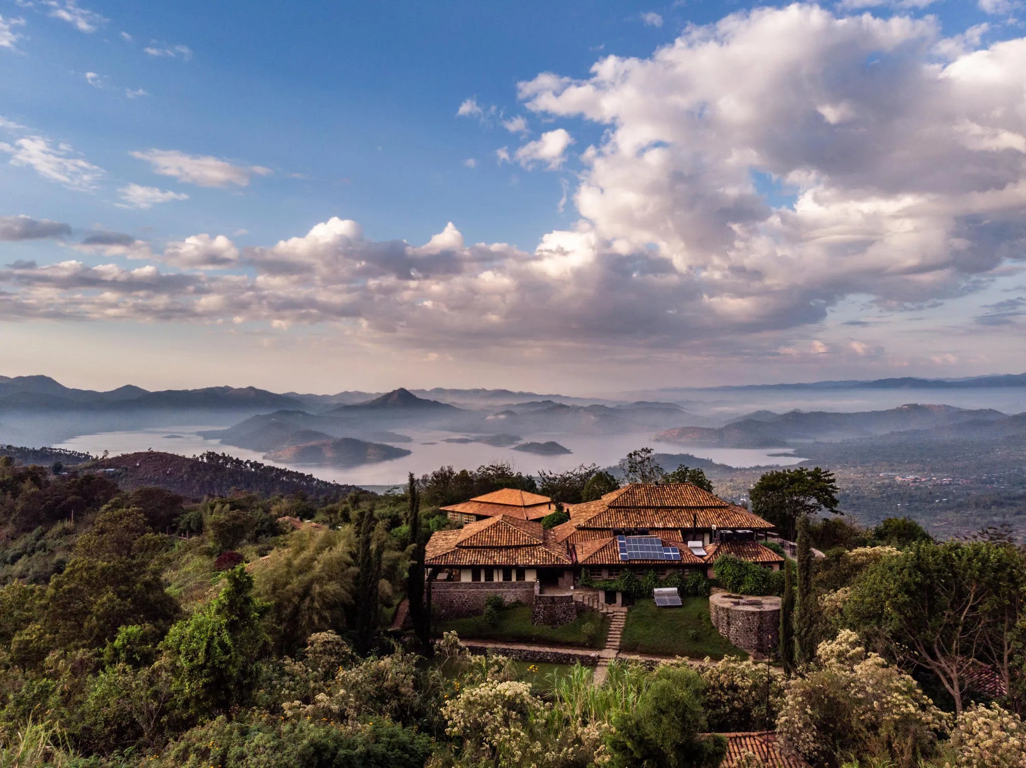 Volcanoes Safaris at Virunga Lodge, Twin Lakes Burera & Ruhondo, Rwanda.