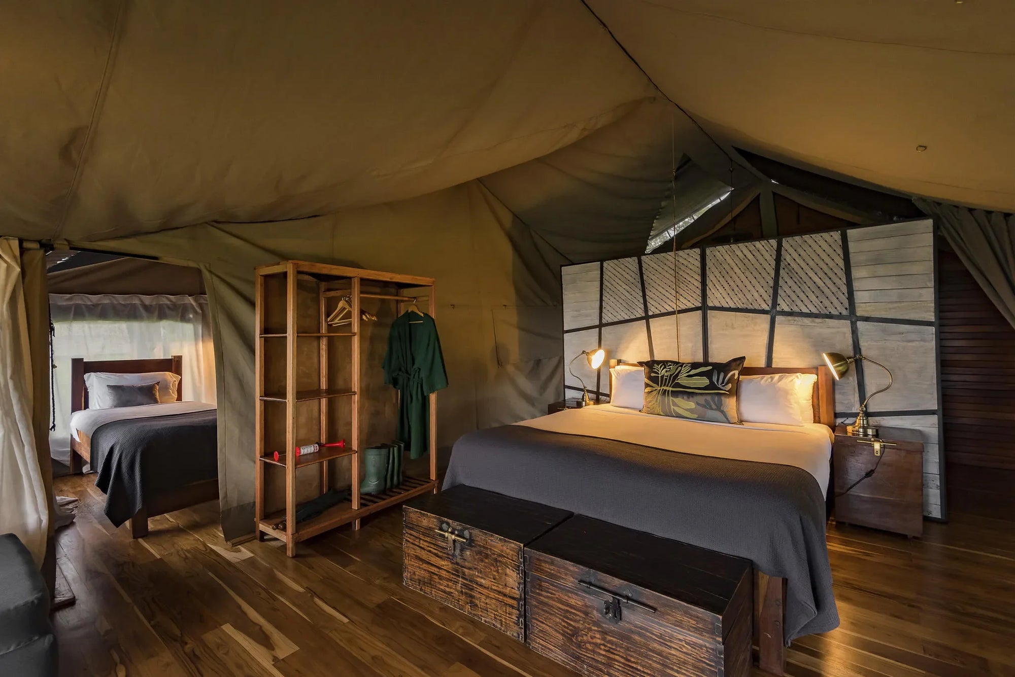 Dunia - Family Tent Main Room at Dunia, Central Serengeti, Tanzania.