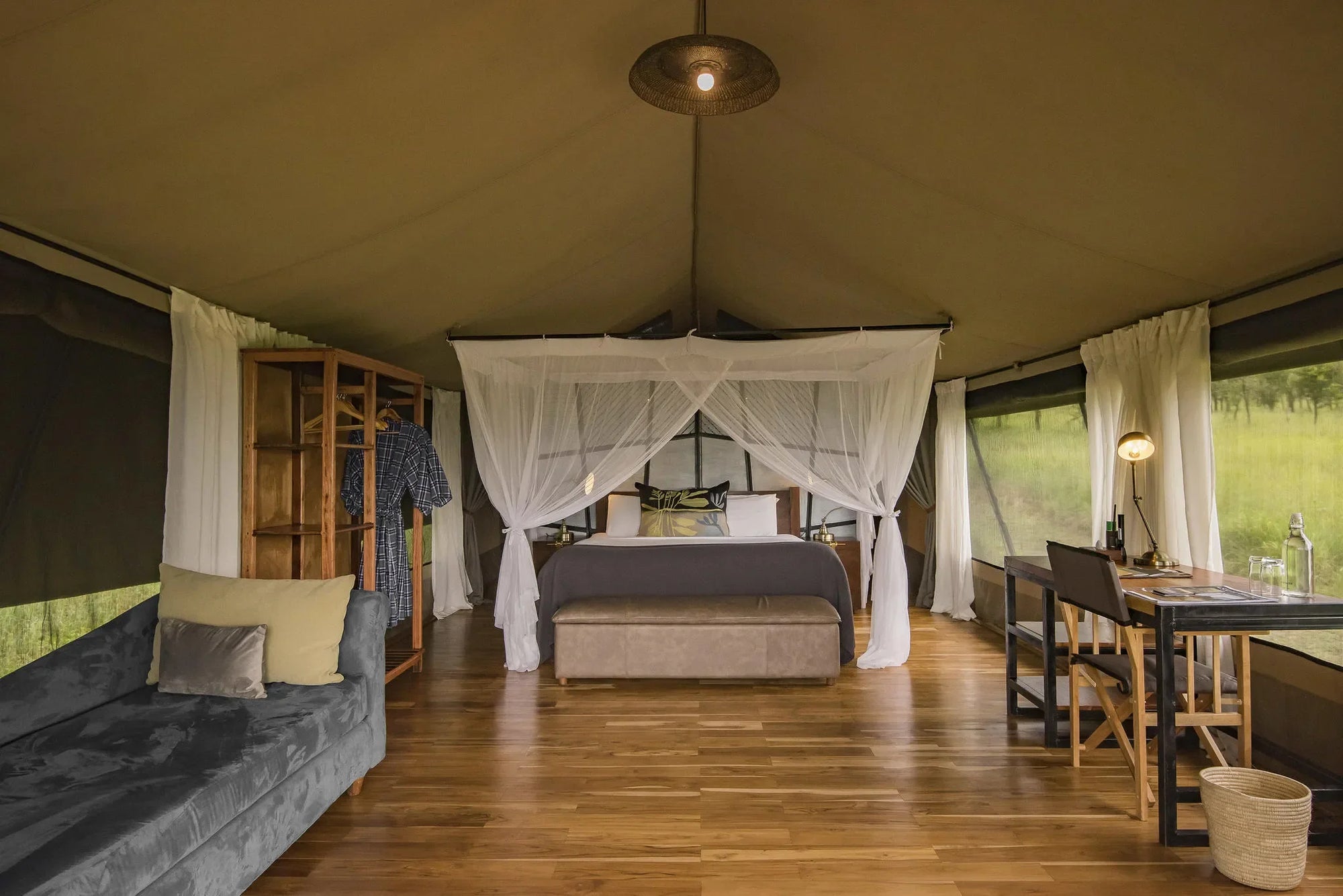 Dunia - Guest Tent at Dunia, Central Serengeti, Tanzania.
