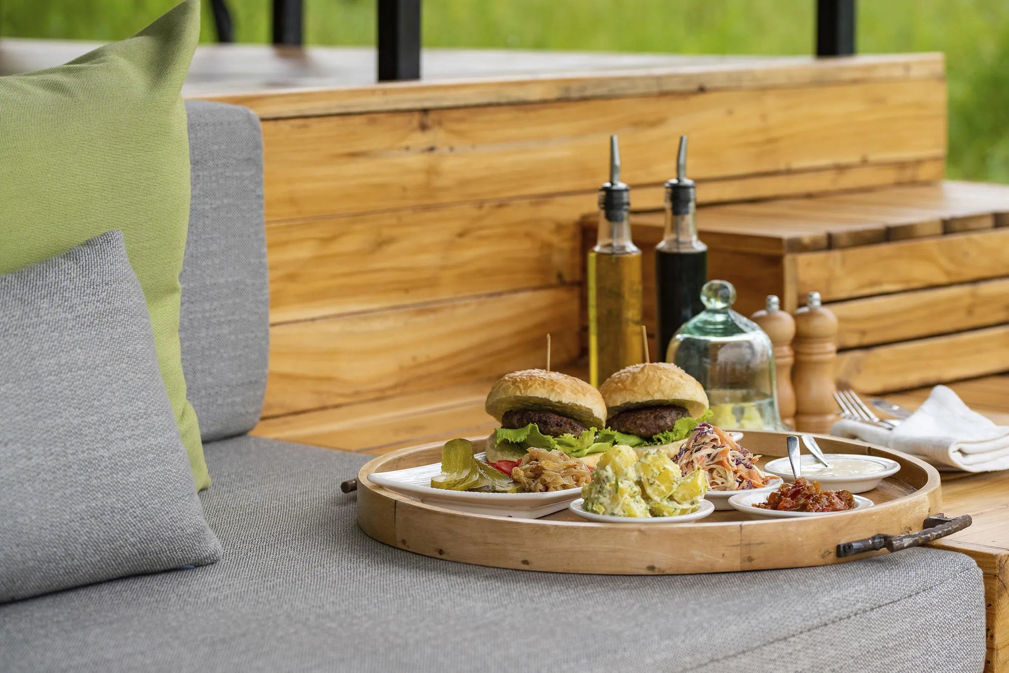 Dunia - In-Room Dining Platter on the Sunken Deck at Dunia, Central Serengeti, Tanzania.
