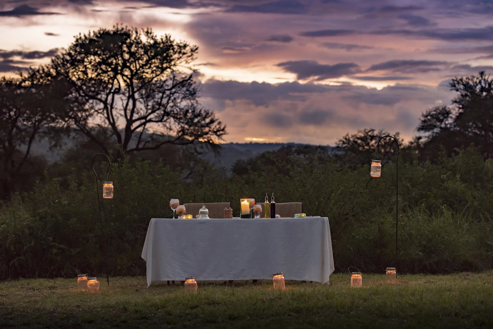 Dunia - Private Dining in the Bush at Dunia, Central Serengeti, Tanzania.