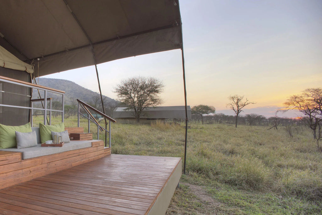 Dunia - Tent Deck Exterior at Dunia, Central Serengeti, Tanzania.