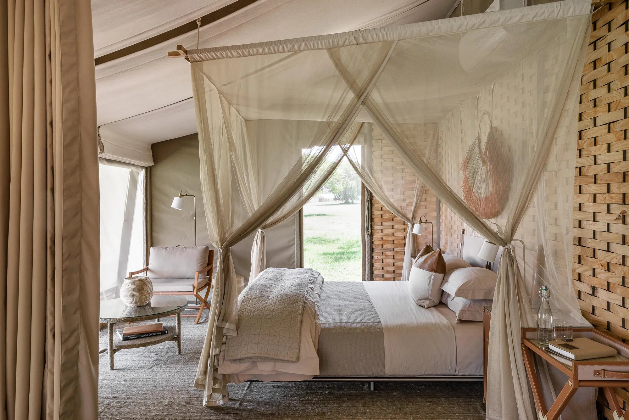 Singita Sabora Tented Camp - Bedroom in Suite at Singita Sabora Tented Camp, Singita Serengeti Grumeti, Tanzania.