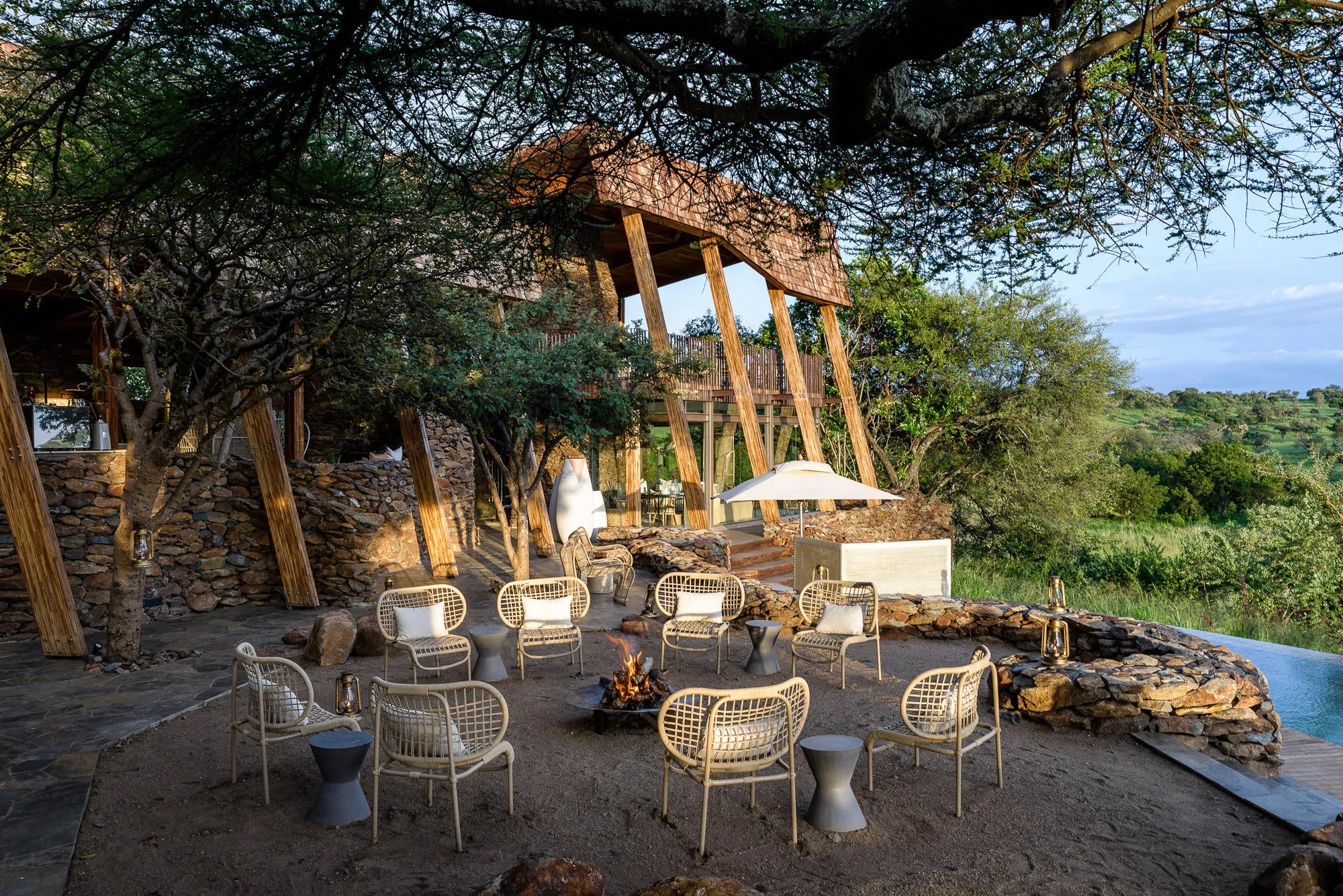 Singita Faru Faru Lodge at Singita Faru Faru Lodge, Singita Serengeti Grumeti, Tanzania.