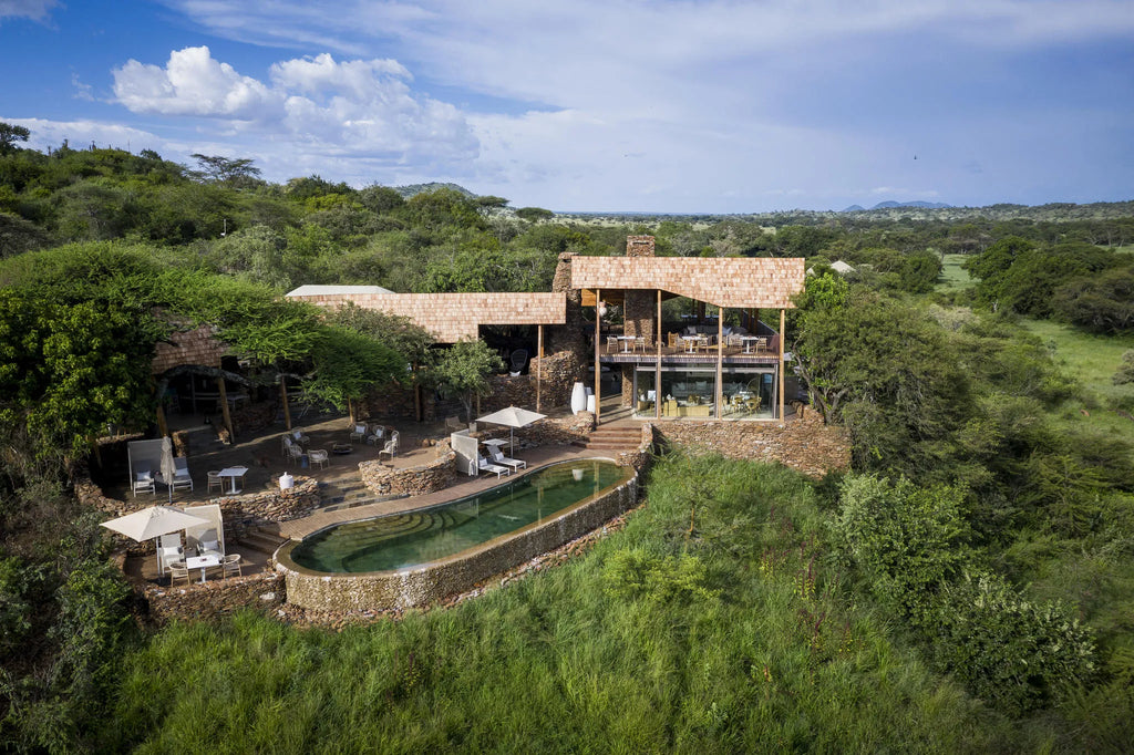 Singita Faru Faru Lodge Exterior at Singita Faru Faru Lodge, Singita Serengeti Grumeti, Tanzania.