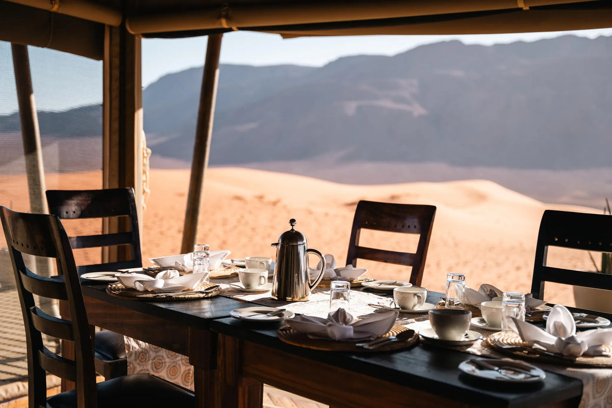 A Breakfast to Remember at Wolwedans Desert Lodge, NamibRand Nature Reserve, Namibia.