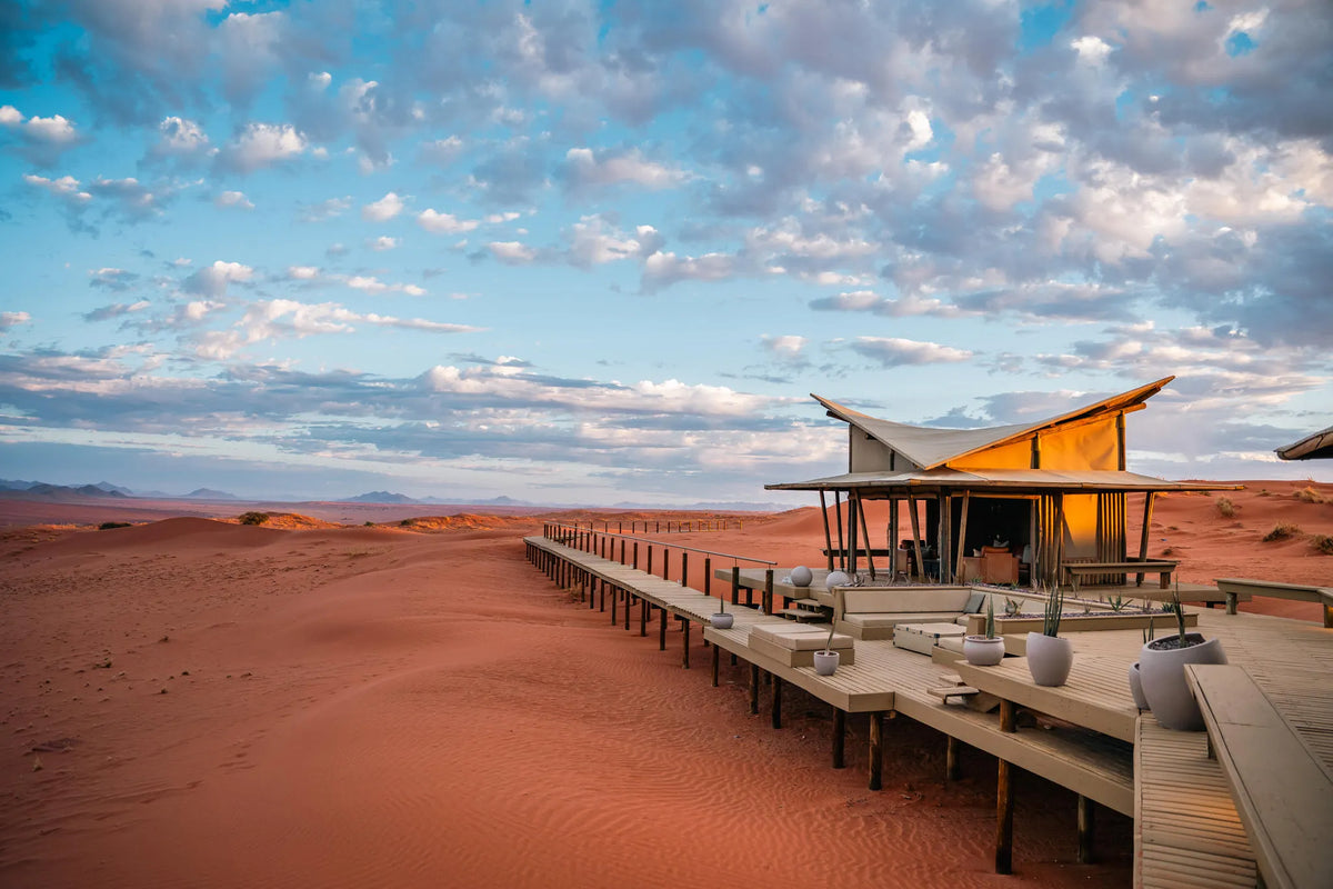 Main Area at Wolwedans Desert Lodge, NamibRand Nature Reserve, Namibia.