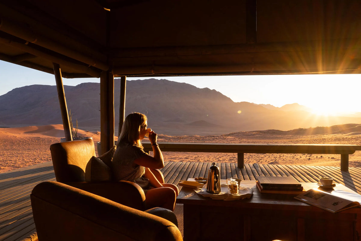 Take it all In at Wolwedans Desert Lodge, NamibRand Nature Reserve, Namibia.