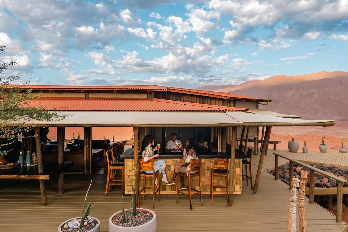 Bar Area at Wolwedans Desert Lodge, NamibRand Nature Reserve, Namibia.