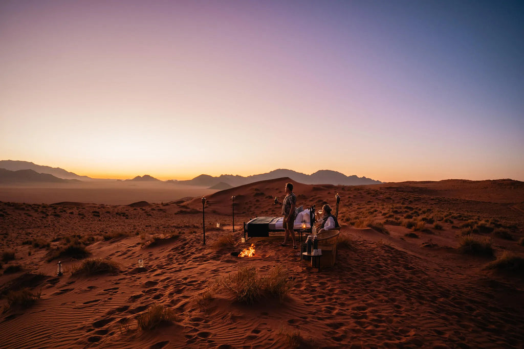 Unforgettable Desert Sleepout at Wolwedans Desert Lodge, NamibRand Nature Reserve, Namibia.
