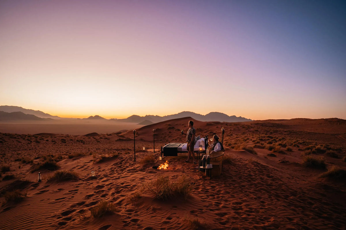 Unforgettable Desert Sleepout at Wolwedans Desert Lodge, NamibRand Nature Reserve, Namibia.