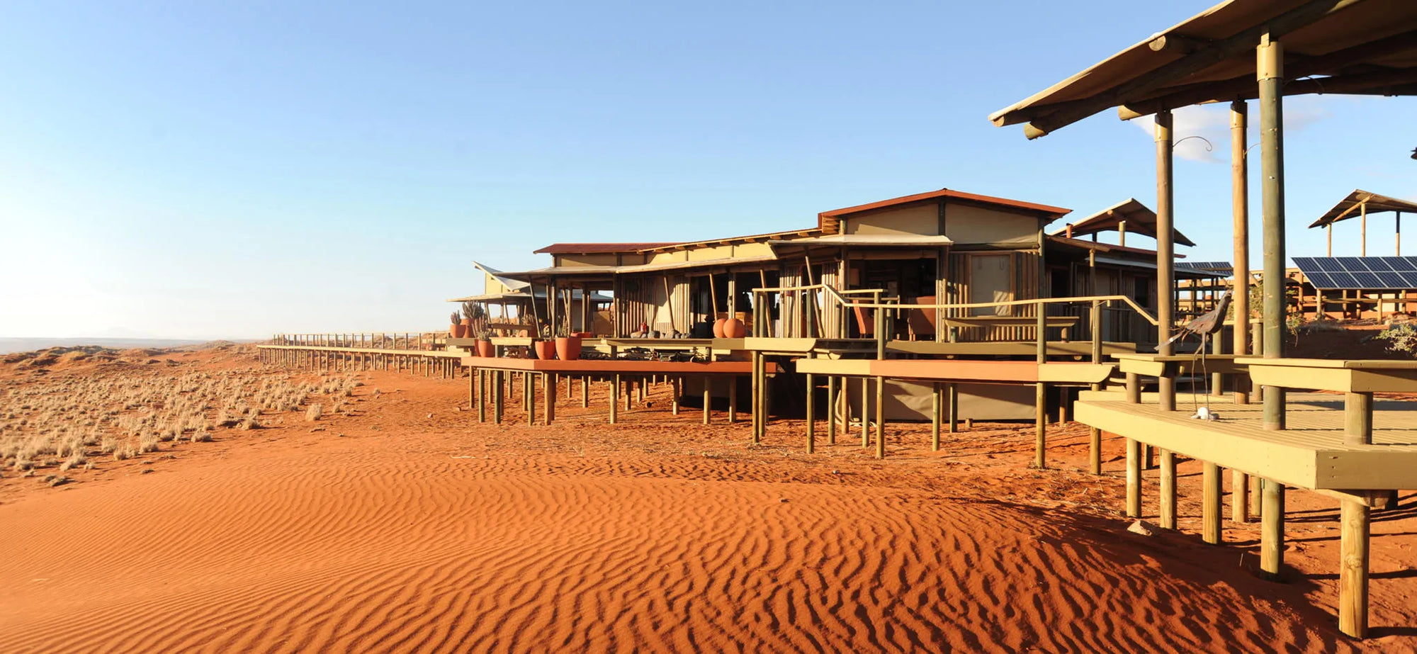 Wolwedans Desert Lodge at Wolwedans Desert Lodge, NamibRand Nature Reserve, Namibia.