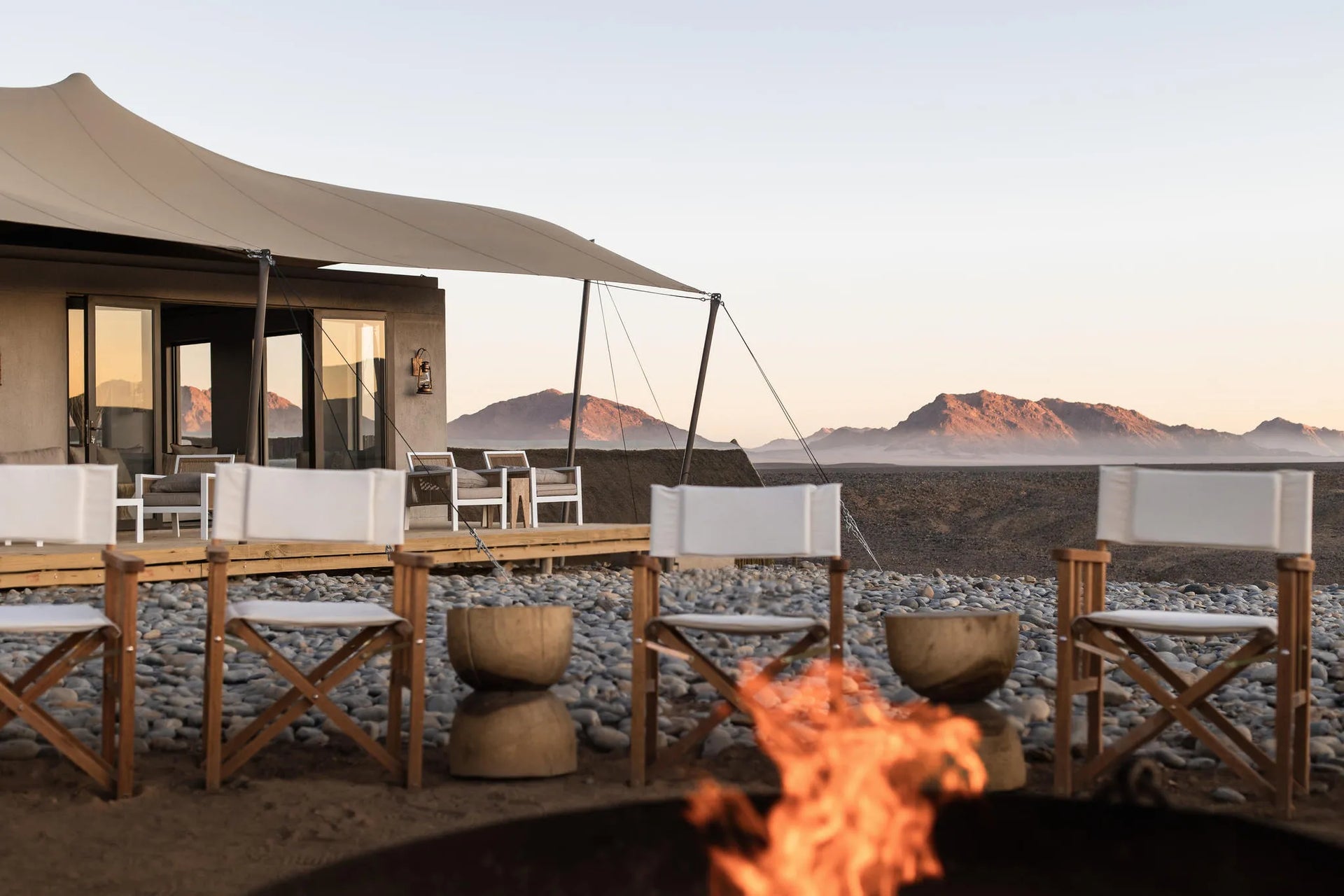 Wilderness Kulala Desert Lodge at Wilderness Kulala Desert Lodge, Sossusvlei, Namibia.