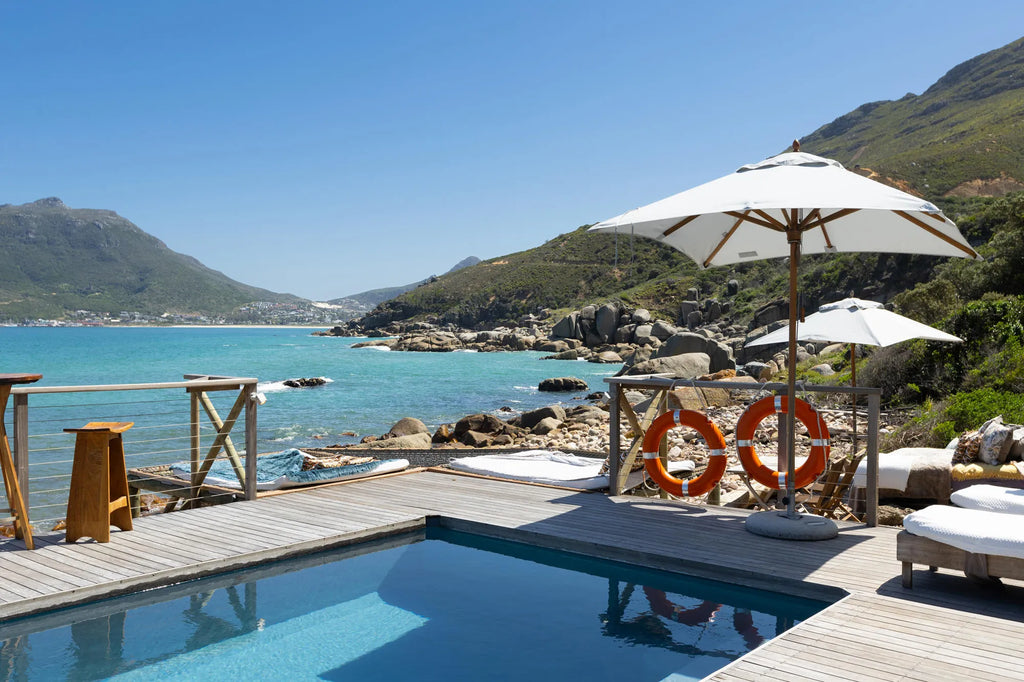 Pool Deck at Tintswalo Atlantic, Cape Town, South Africa.