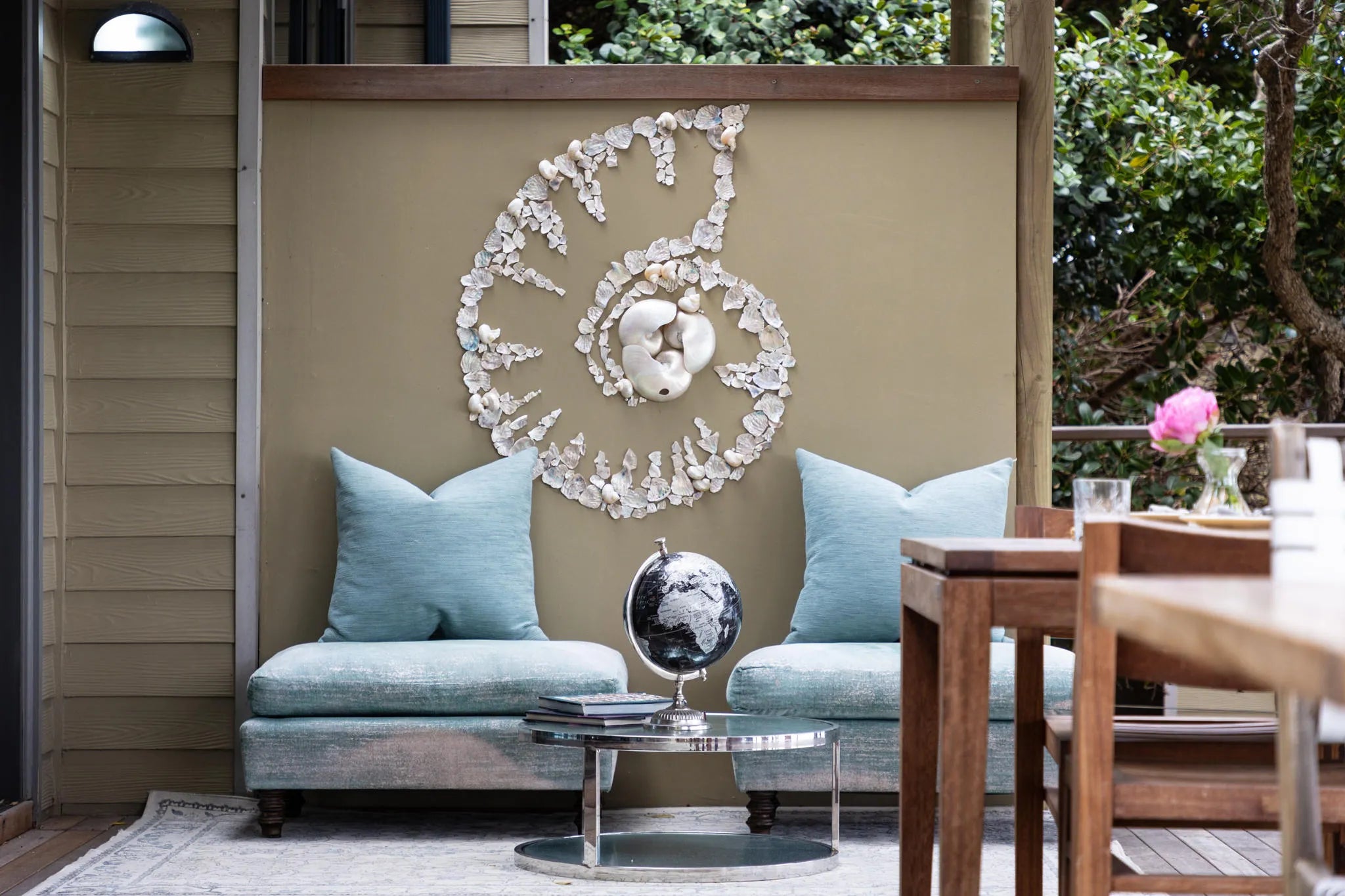 Residents Lounge Deck at Tintswalo Atlantic, Cape Town, South Africa.