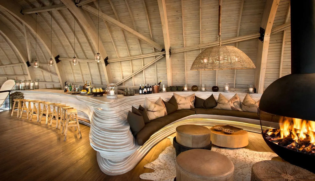 Sandibe Okavango Safari Lodge at andBeyond Sandibe Okavango Safari Lodge, Okavango Delta, Botswana.