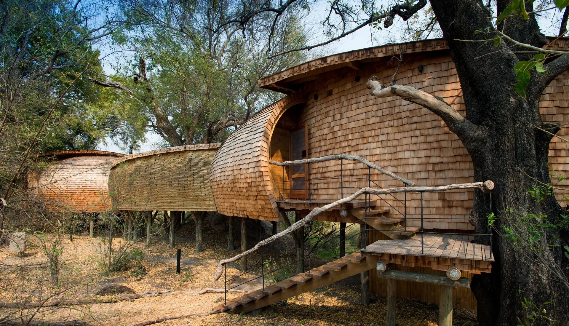 Sandibe Okavango Safari Lodge at andBeyond Sandibe Okavango Safari Lodge, Okavango Delta, Botswana.