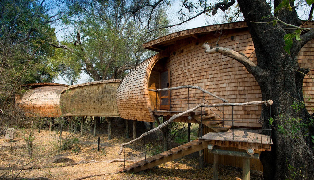 Sandibe Okavango Safari Lodge at andBeyond Sandibe Okavango Safari Lodge, Okavango Delta, Botswana.