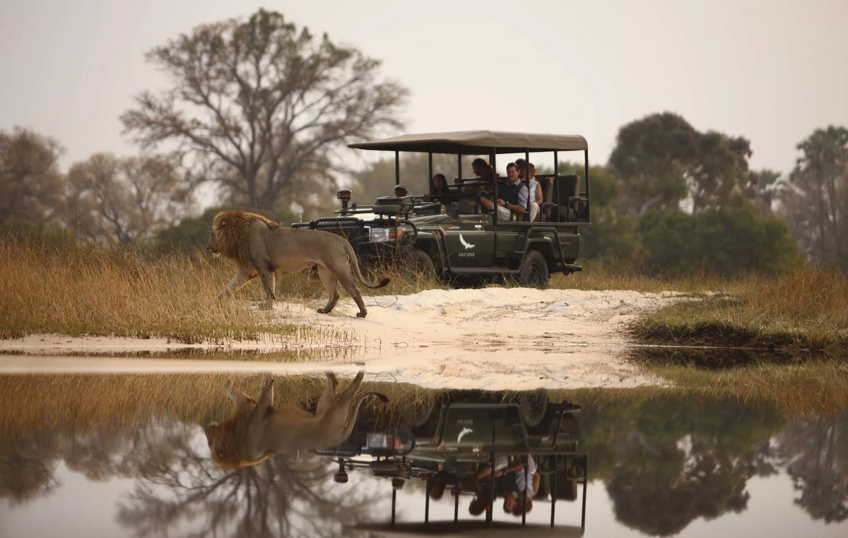 Sandibe Okavango Safari Lodge at andBeyond Sandibe Okavango Safari Lodge, Okavango Delta, Botswana.