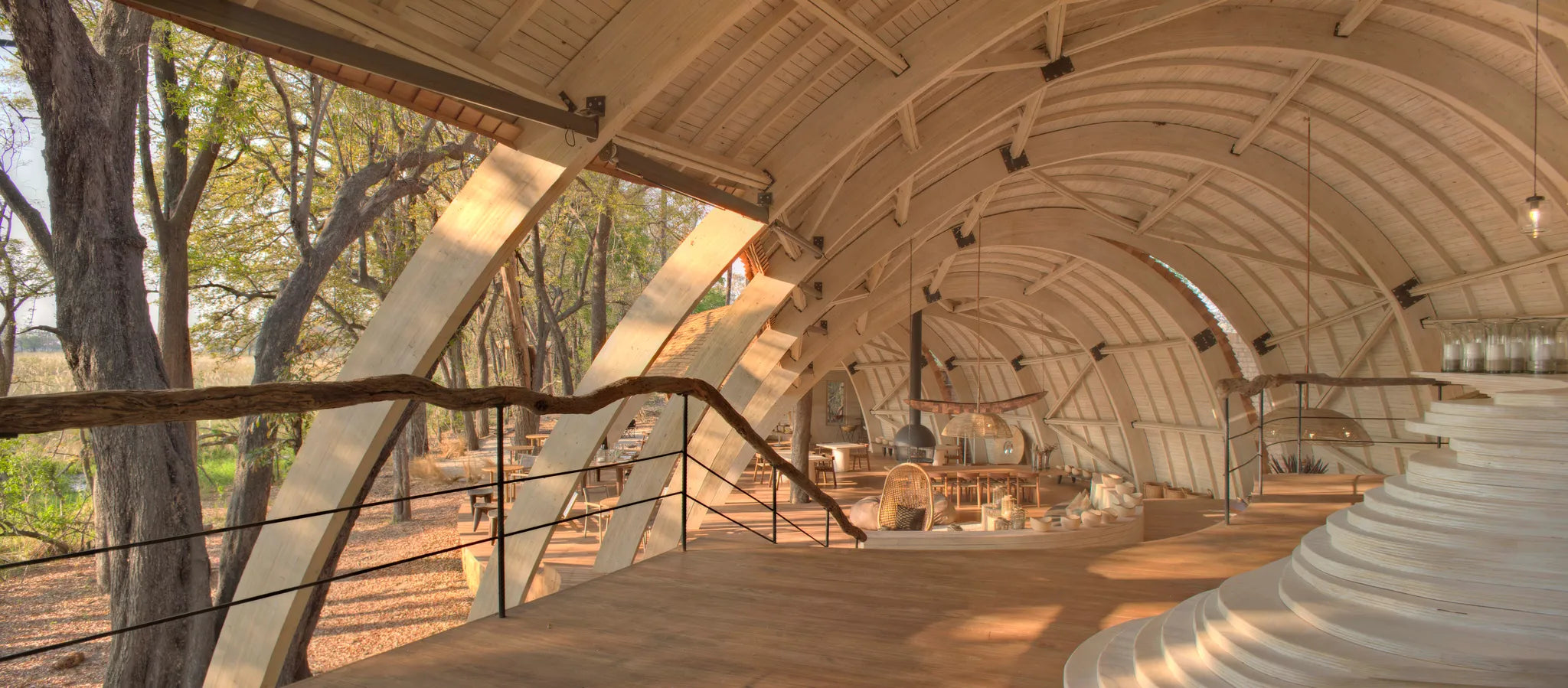 Sandibe Okavango Safari Lodge at andBeyond Sandibe Okavango Safari Lodge, Okavango Delta, Botswana.