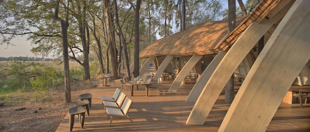 Sandibe Okavango Safari Lodge at andBeyond Sandibe Okavango Safari Lodge, Okavango Delta, Botswana.