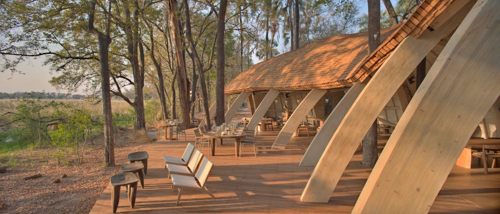 Sandibe Okavango Safari Lodge at andBeyond Sandibe Okavango Safari Lodge, Okavango Delta, Botswana.