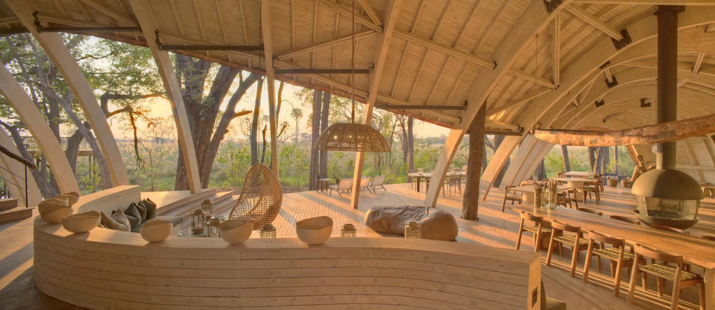 Sandibe Okavango Safari Lodge at andBeyond Sandibe Okavango Safari Lodge, Okavango Delta, Botswana.