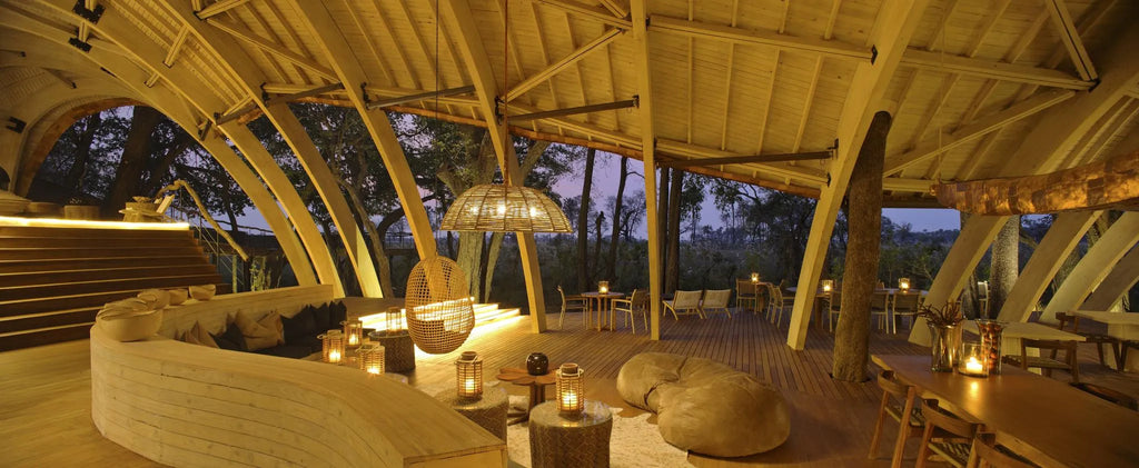Sandibe Okavango Safari Lodge at andBeyond Sandibe Okavango Safari Lodge, Okavango Delta, Botswana.