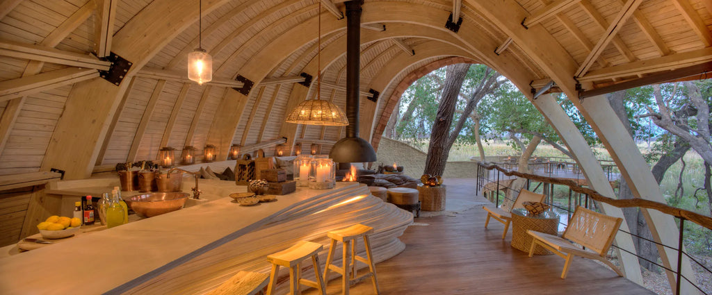 Sandibe Okavango Safari Lodge at andBeyond Sandibe Okavango Safari Lodge, Okavango Delta, Botswana.