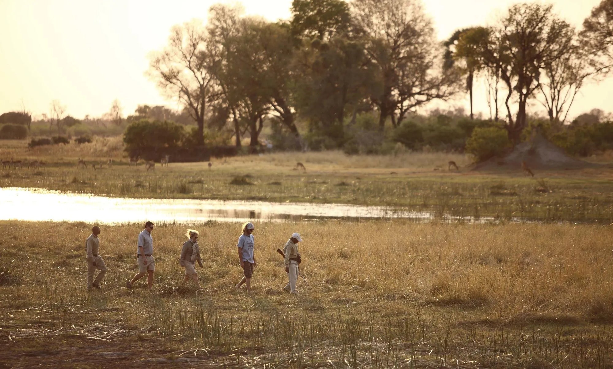 Sandibe Okavango Safari Lodge at andBeyond Sandibe Okavango Safari Lodge, Okavango Delta, Botswana.