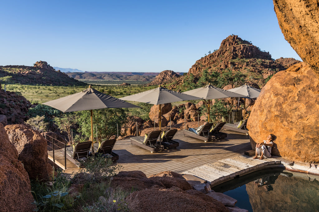 Mowani Mountain Camp Swimming Pool & View