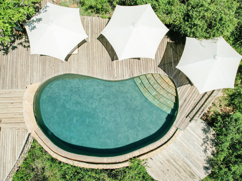 One of two infinity pools with awe inspiring views at Mara Bushtops Camp, Masai Mara, Kenya.