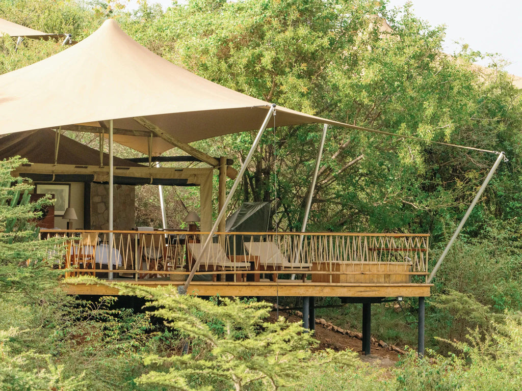 Your secluded tent suite at Mara Bushtops at Mara Bushtops Camp, Masai Mara, Kenya.