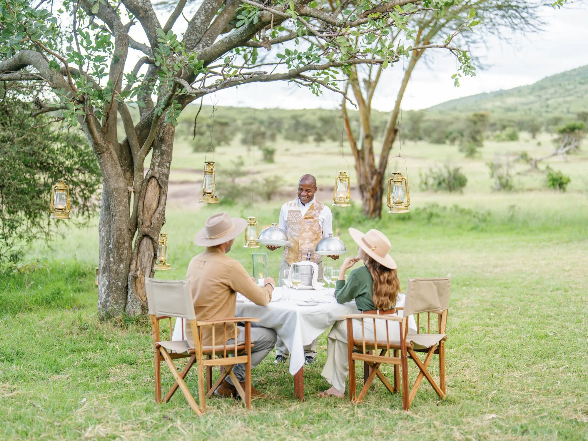 our dining concept is that you can eat anywhere and at any time at Mara Bushtops Camp, Masai Mara, Kenya.