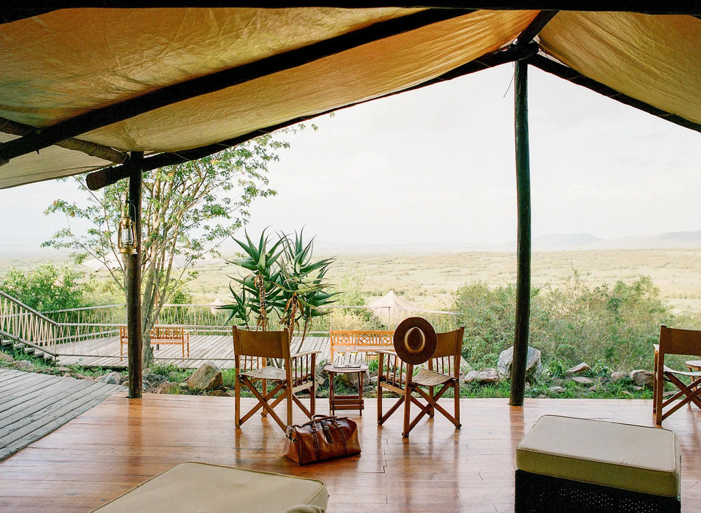 breathtaking views from atop the hill at Mara Bushtops Camp, Masai Mara, Kenya.
