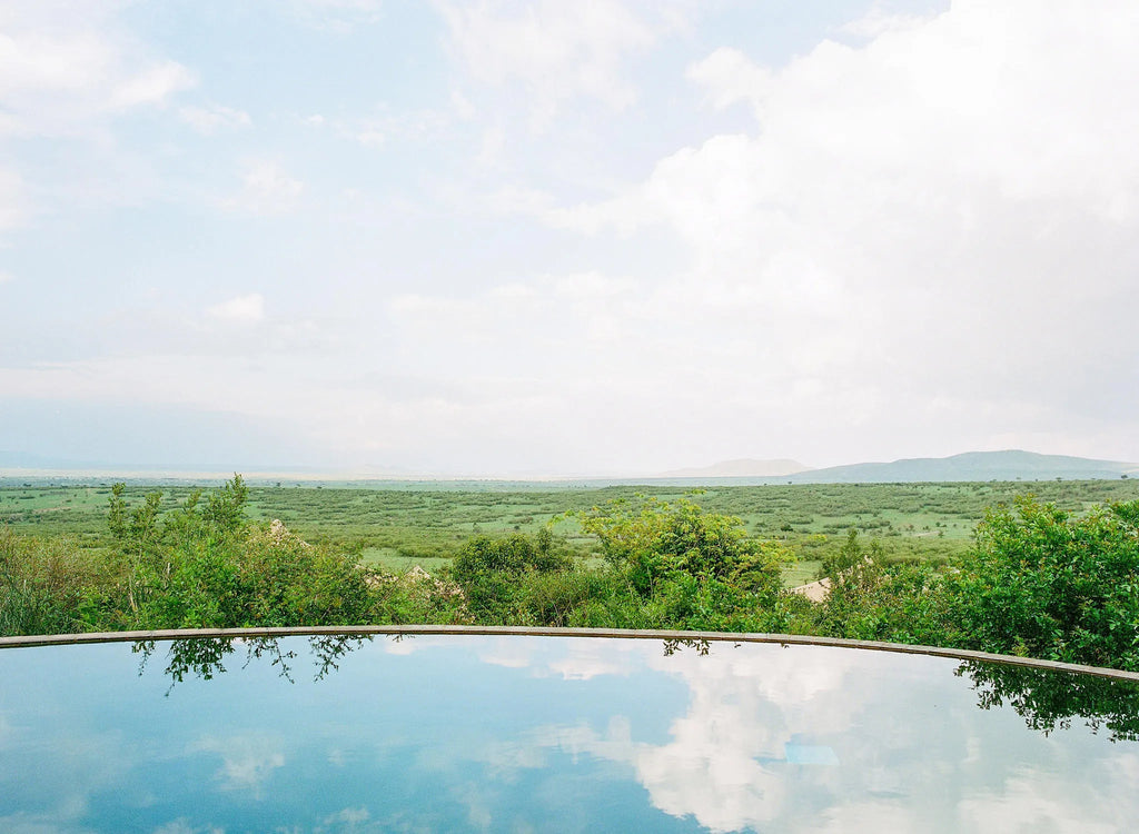 awe inspiring views over the Bushtops private Conservancy at Mara Bushtops Camp, Masai Mara, Kenya.