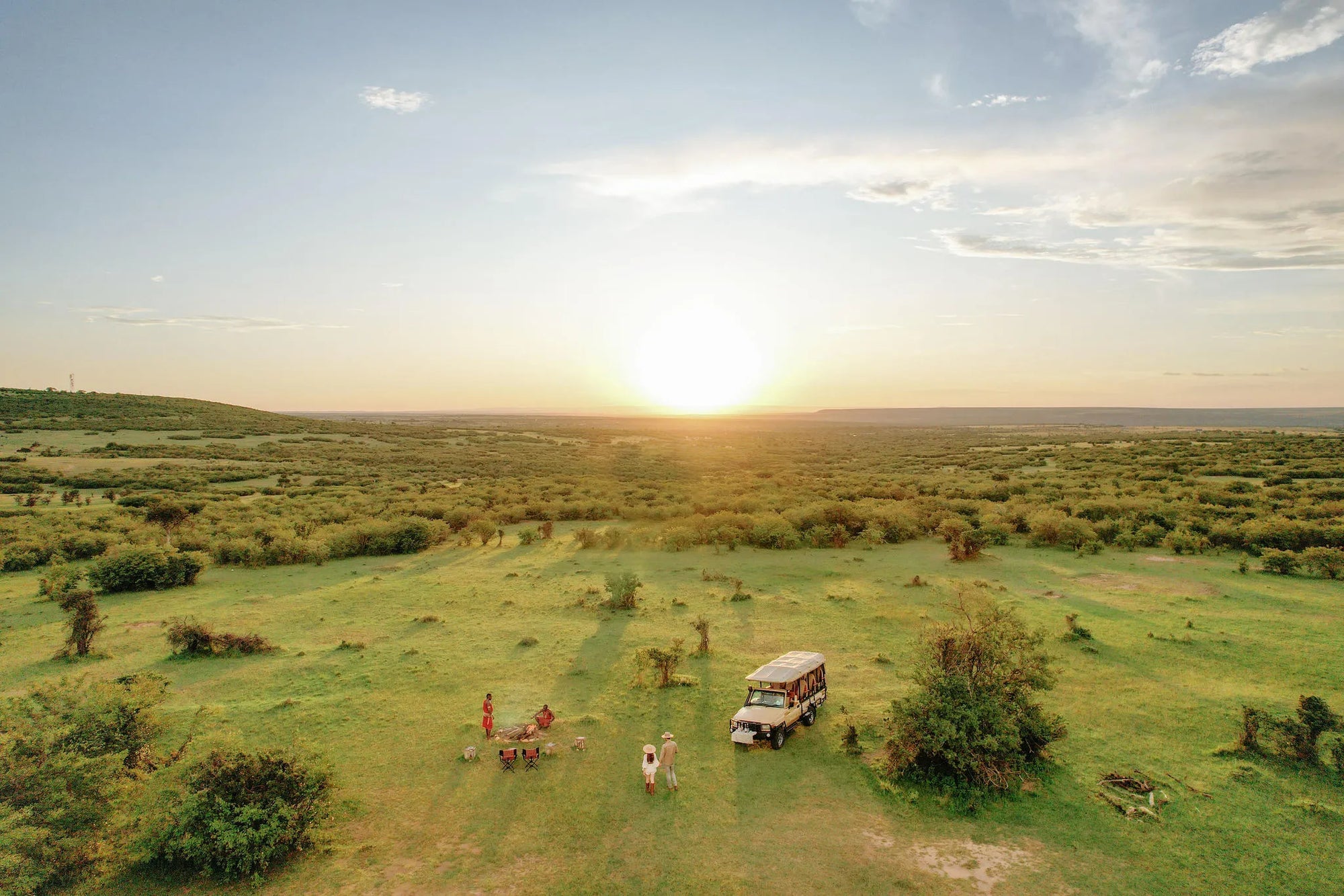 enjoy your private sun downer in our Conservancy at Mara Bushtops Camp, Masai Mara, Kenya.