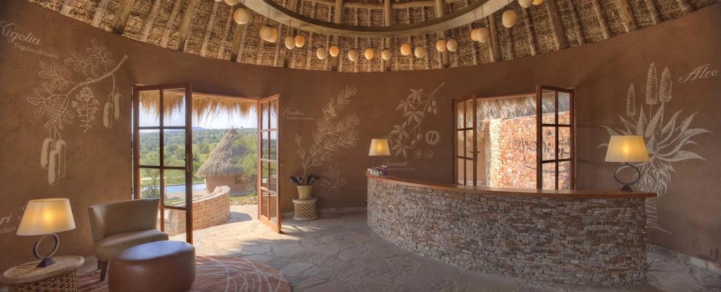 The warmest of Welcomes at the Spa Reception at Mara Bushtops Camp, Masai Mara, Kenya.