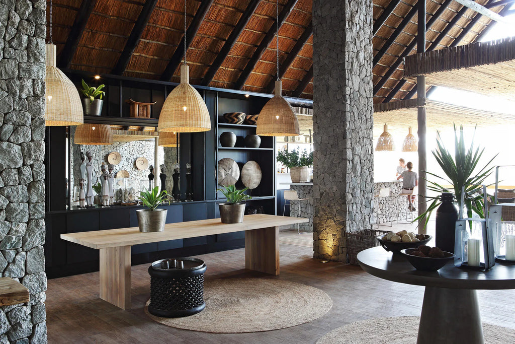 Private Granite Suites Main area at Londolozi Private Granite Suites, Londolozi Game Reserve, South Africa.