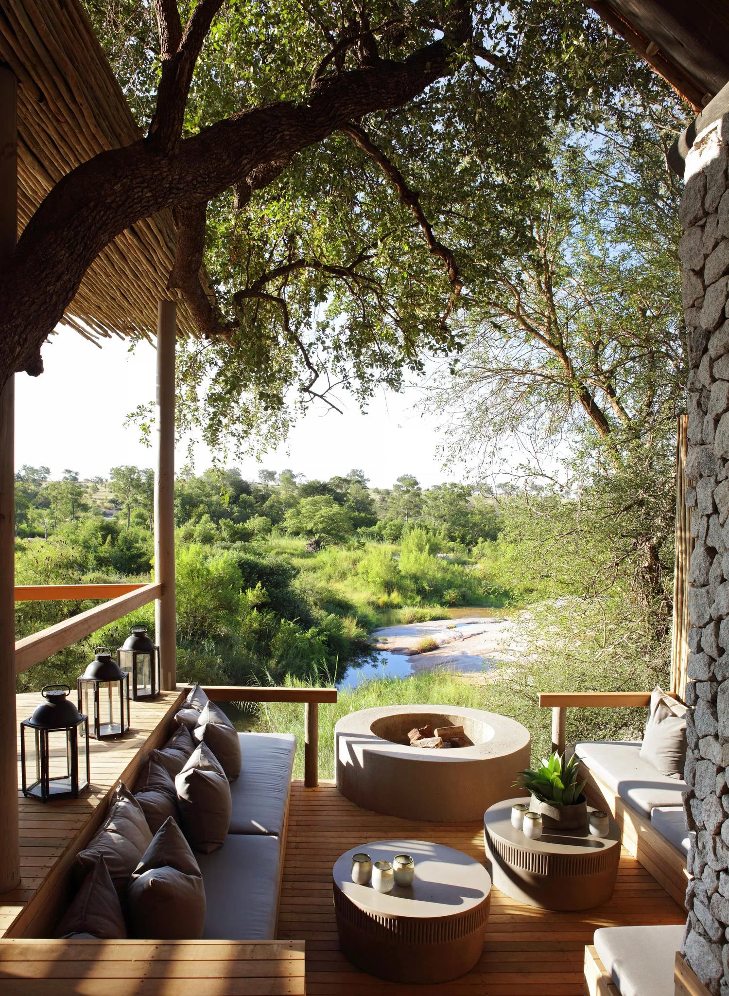 Private Granite Suites - Main area at Londolozi Private Granite Suites, Londolozi Game Reserve, South Africa.